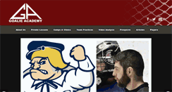 Desktop Screenshot of goalieacademy.com
